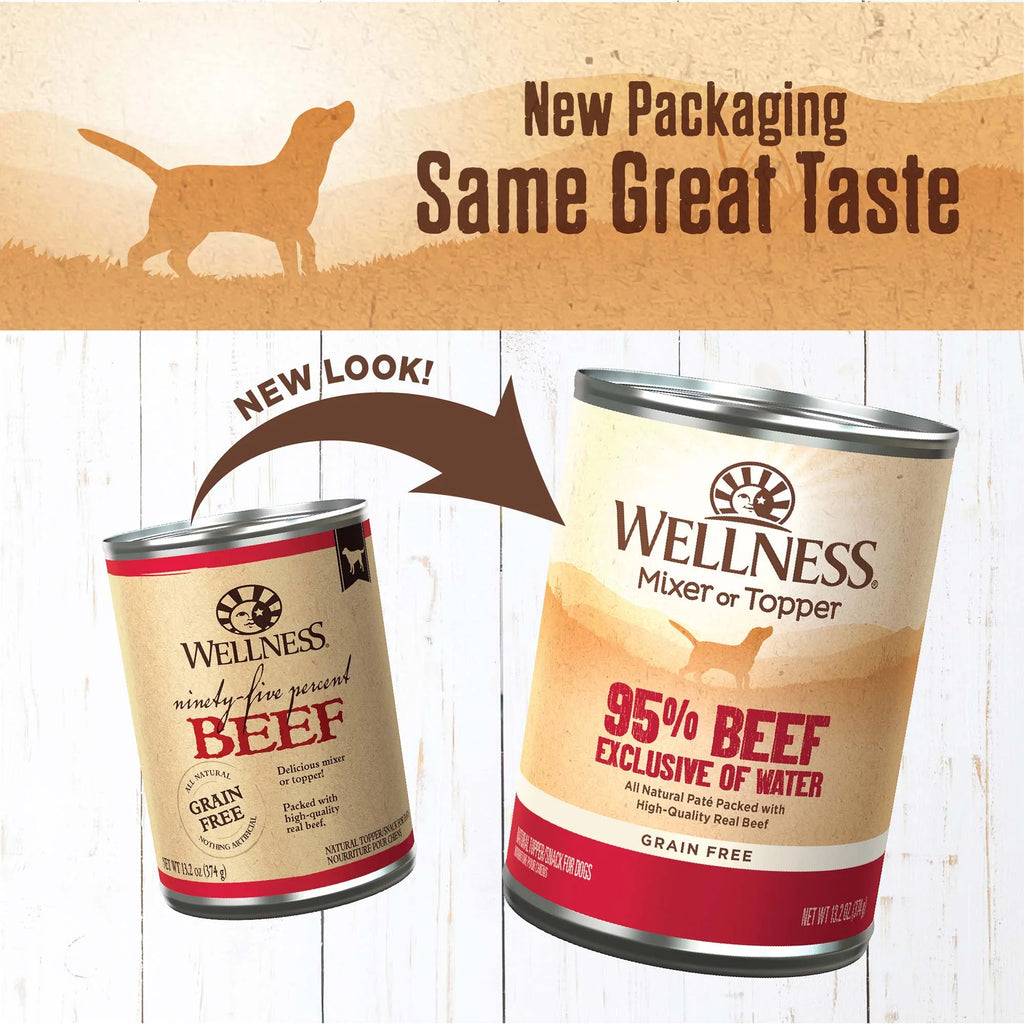 95% Beef Natural Wet Grain Free Canned Dog Food, 13.2-Ounce Can (Pack of 12)