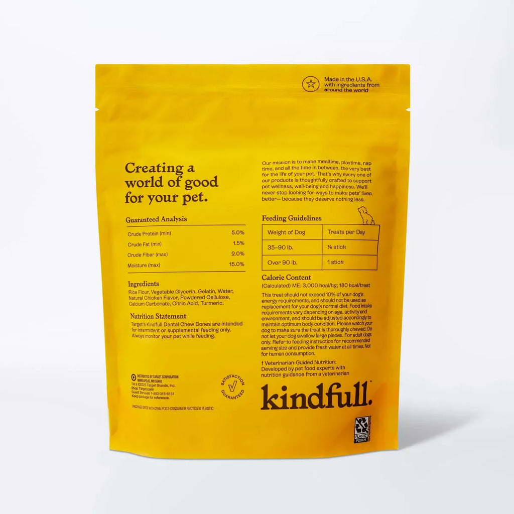 Long Lasting Chicken Dog Treats - Large - 21Oz - Kindfull™