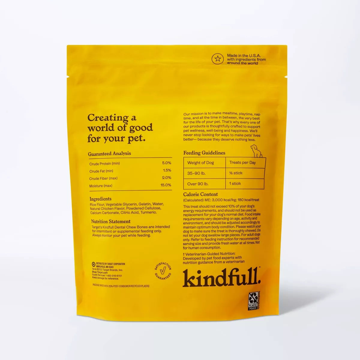 Long Lasting Chicken Dog Treats - Large - 21Oz - Kindfull™