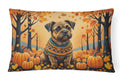 Border Terrier Fall Throw Pillow