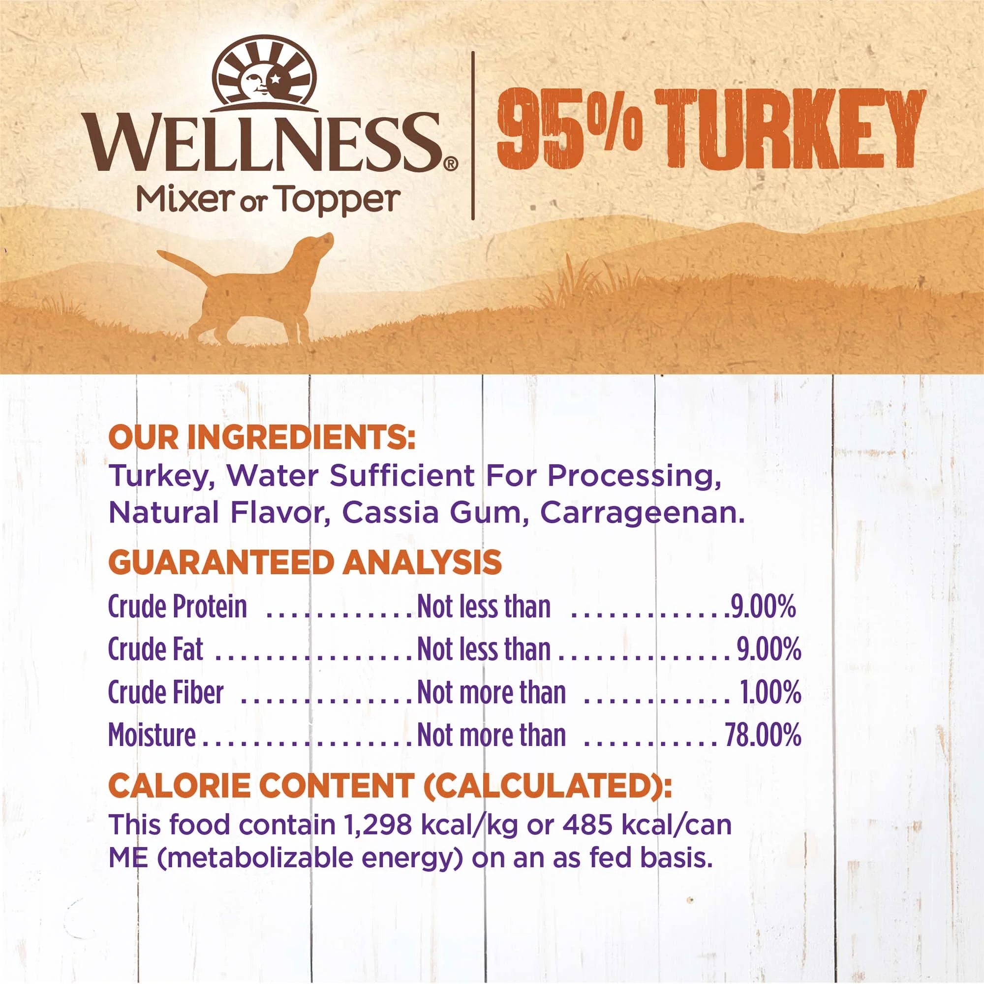 95% Turkey Natural Wet Grain Free Canned Dog Food, 13.2-Ounce Can (Pack of 12)