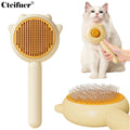 Cat Brushes - Pet Self-Cleaning Slicker Brush with Release Button, Cat Grooming Tool for Long or Short Haired Cats and Dogs