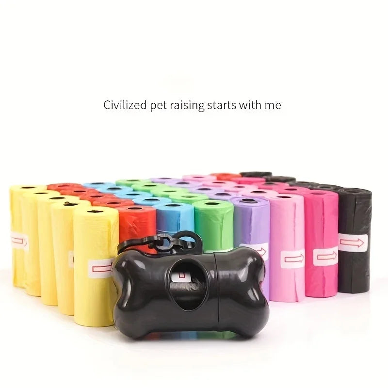 1500Pcs Random Color Dog Poop Bag Pet Poop Bags Dog Cat Waste Pick up Clean Bag for Puppy Dogs Random Color Pet Supplies