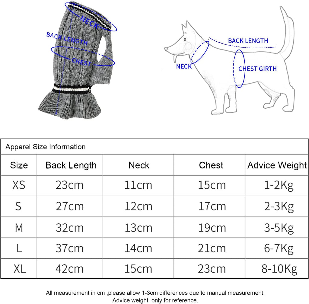 Pet Sweaters for Small Dogs Girl Sweaters to Knit Dog Warm Winter Clothes Pullover Fall Dog Dress for Puppy Cat Small Dog Sweater Chihuahua Red Dog Dress Medium Dog Sweater