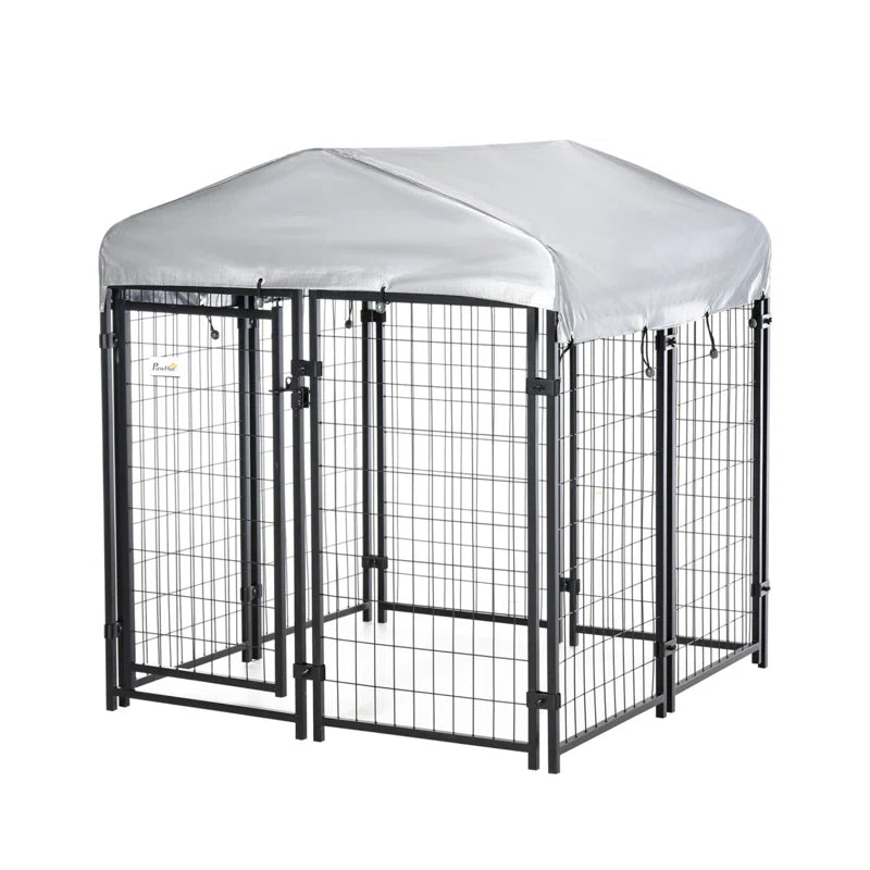 72'' H Metal Yard Kennel with Door