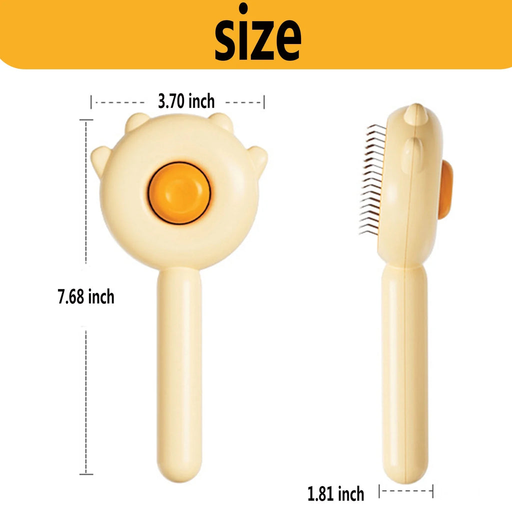 Cat Brushes - Pet Self-Cleaning Slicker Brush with Release Button, Cat Grooming Tool for Long or Short Haired Cats and Dogs