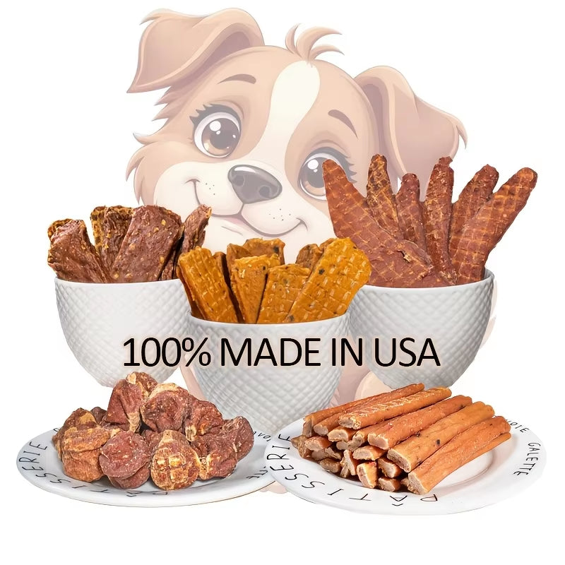 Pet Food Dog Snacks Delicious Beef Jerky/Duck Jerky/Chicken Sweet Potato Sticks/Turkey Meatballs/Dried Salmon Pet Food for Dogs