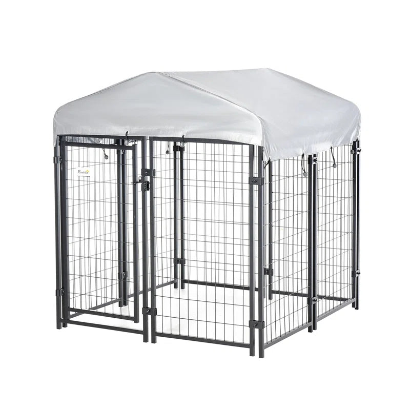 72'' H Metal Yard Kennel with Door