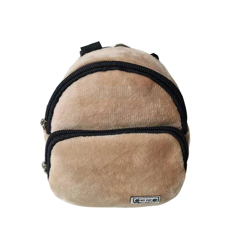 Dog Backpack Soft Pet Snack Bag Puppy Cute School Bag Convenient Large-Capacity Portable Pet Carrier Bag Outdoor Pet Supplies