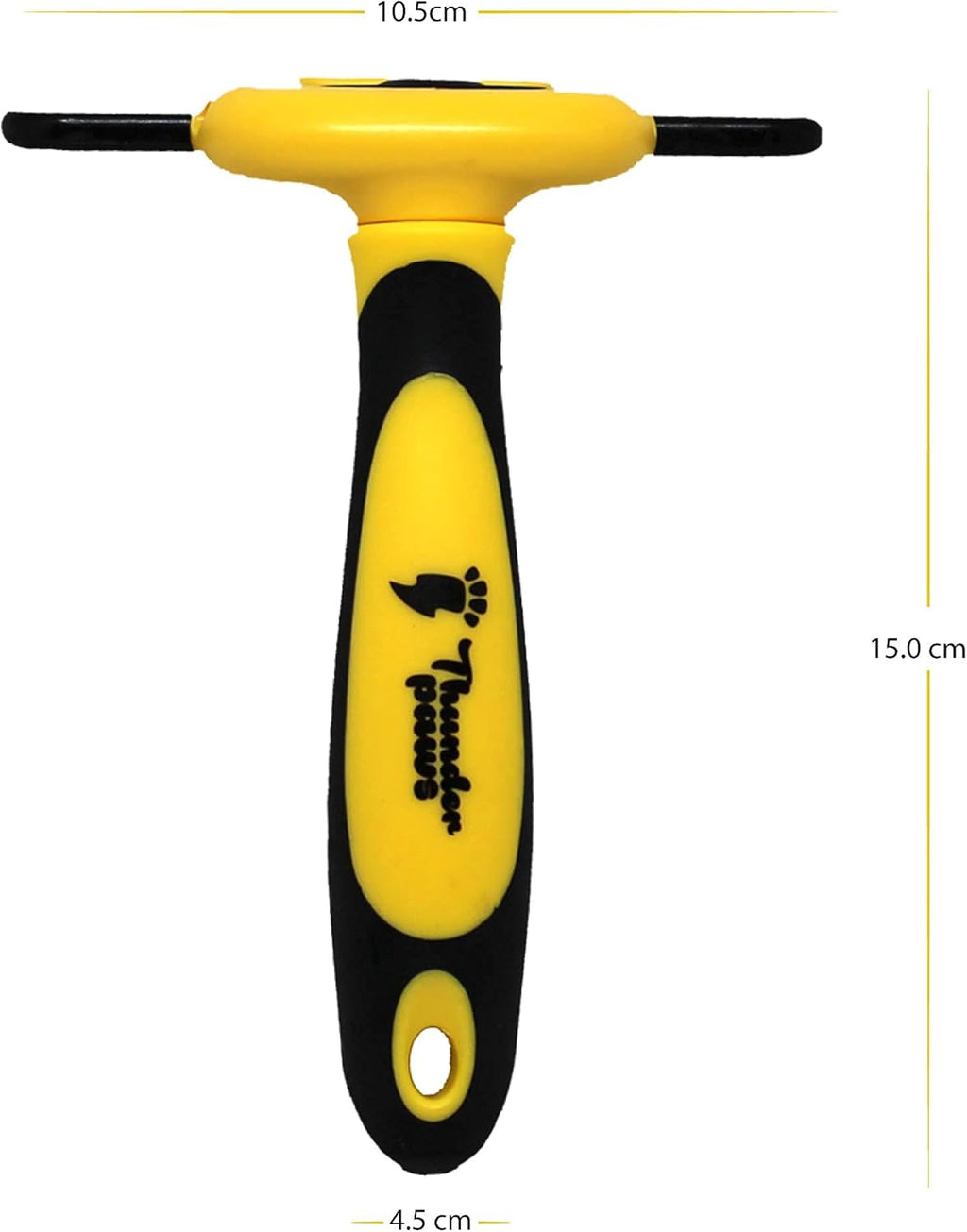 Best Professional De-Shedding Tool and Pet Grooming Brush, D-Shedz for Breeds of Dogs, Cats with Short or Long Hair, Small, Medium and Large (Yellow)