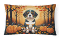 Beagle Fall Throw Pillow