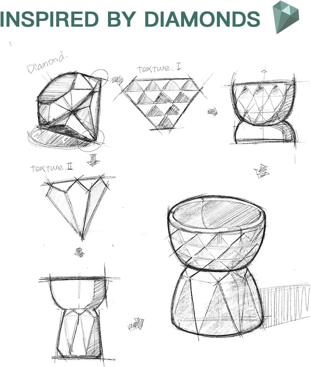 Cat Bowls,Ceramic Cat Bowls anti Vomiting,Raised Food and Water Bowl Set for Cats and Small Dogs,13.5 Oz,Green