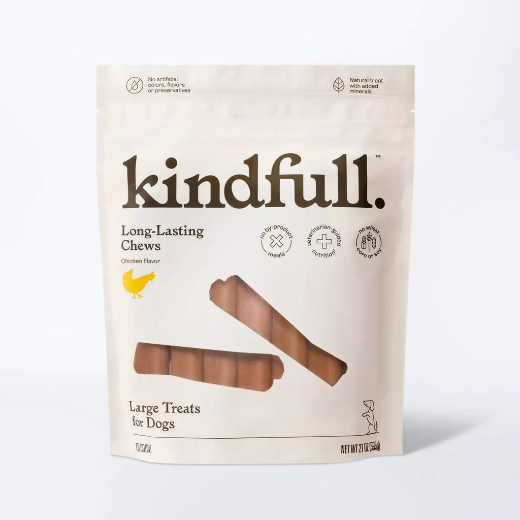Long Lasting Chicken Dog Treats - Large - 21Oz - Kindfull™