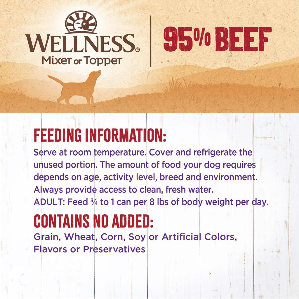 95% Beef Natural Wet Grain Free Canned Dog Food, 13.2-Ounce Can (Pack of 12)
