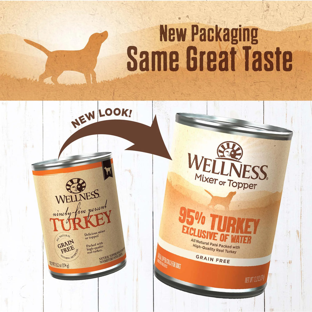 95% Turkey Natural Wet Grain Free Canned Dog Food, 13.2-Ounce Can (Pack of 12)